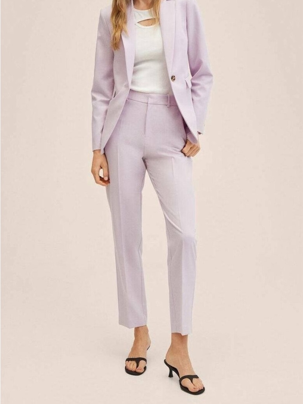 Mango Lavender Tailored Blazer an pants